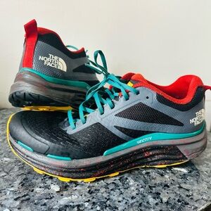 The North Face VECTIV Athletic Shoes - Black, Red, Teal